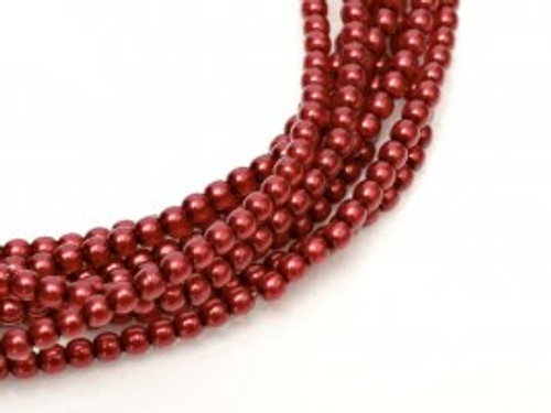 2mm Czech Glass Pearls - Brick