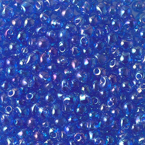 Drop Bead - #261 Sapphire Blue Transparent Rainbow