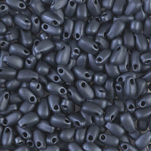 Long Drop Bead - #2001 Gunmetal Matte