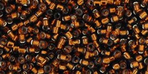 Toho Treasures 11/0 - #0034 Smoky Topaz Transparent Silver Lined Toho Treasures 11/0 - #0034 Smoky Topaz Transparent Silver Lined