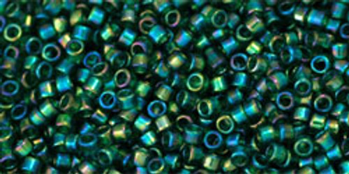Toho Treasures 11/0 - #0179 Green Emerald Transparent Rainbow
