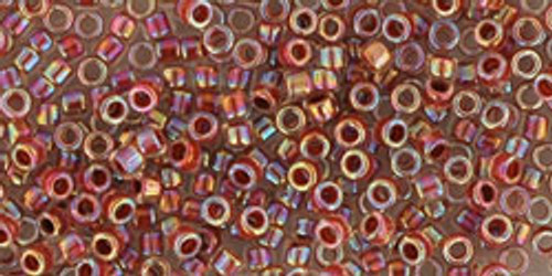 Toho Treasures 11/0 - #0784 Clear / Sandstone Inside Color Lined Rainbow Toho Treasures 11/0 - #0784 Clear / Sandstone Inside Color Lined Rainbow