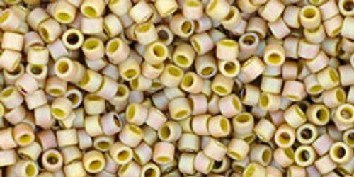 Toho Treasures 11/0 - #1627F Khaki Opaque Rainbow Matte Toho Treasures 11/0 - #1627F Khaki Opaque Rainbow Matte