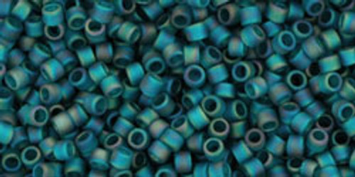 Toho Treasures 11/0 - #0167BDF Teal Transparent Rainbow Matte