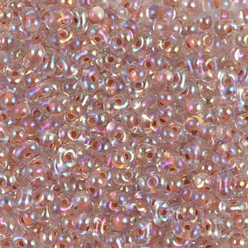Miyuki Berry Beads - #0275 Dark Peach Inside Color Lined Rainbow