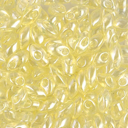 Long Magatamas - #3501 Pale Yellow Transparent Luster