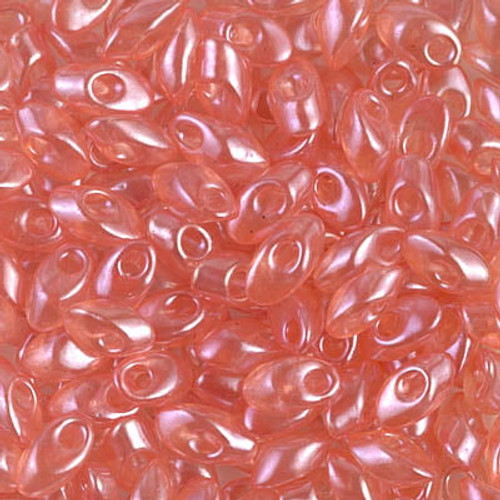 Long Magatamas - #3507 Peach Transparent Luster