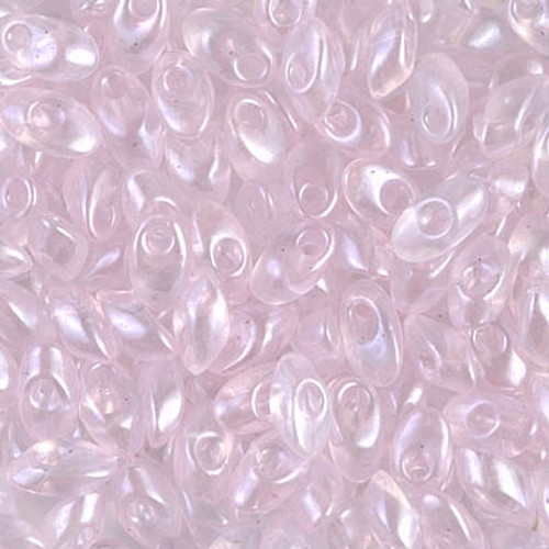 Long Magatamas - #3508 Pale Rose Transparent Luster