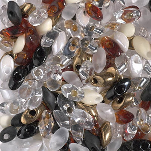 Miyuki Long Magatama Mix - #7 Granite Miyuki Long Magatama Mix - #7 Granite