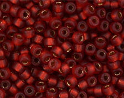 Matubo 8/0 - #BLM9008 Siam Ruby Matte Bronze Inside Color Lined