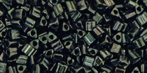 11/0 Triangle Bead - #Y503 HYBRID Antiqued Metallic Black