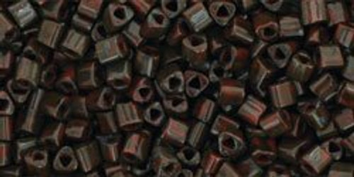 11/0 Triangle Bead - #Y304 HYBRID Pepper Red Picasso
