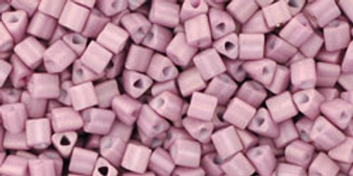 11/0 Triangle Bead - #0766 Pastel Light Lilac Opaque Matte