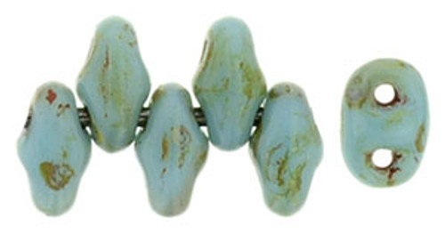 MiniDuo - #T6303 Light Blue Picasso Opaque