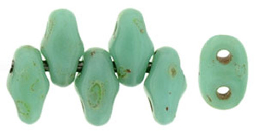 MiniDuo - #T6313 Turquoise Picasso Opaque
