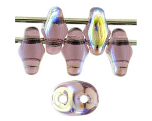 SuperDuo Bead - #X2006 Amethyst Rainbow