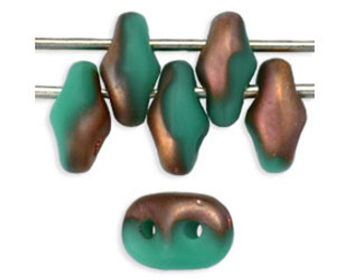 SuperDuo Bead - #AM6313 Apollo Turquoise Matte