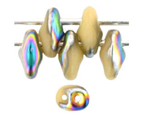 SuperDuo Bead - #V13020 Beige Opaque Vitral