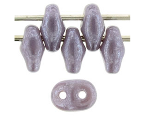 SuperDuo Bead - #L21010 Milky Amethyst Luster