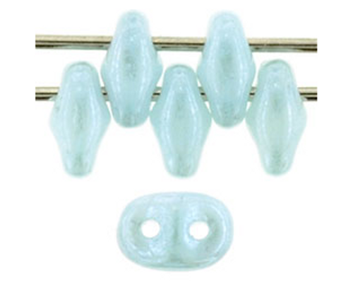 SuperDuo Bead - #L61000 Milky Aquamarine Luster