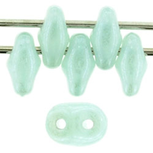 SuperDuo Bead - #L61100 Milky Peridot Luster