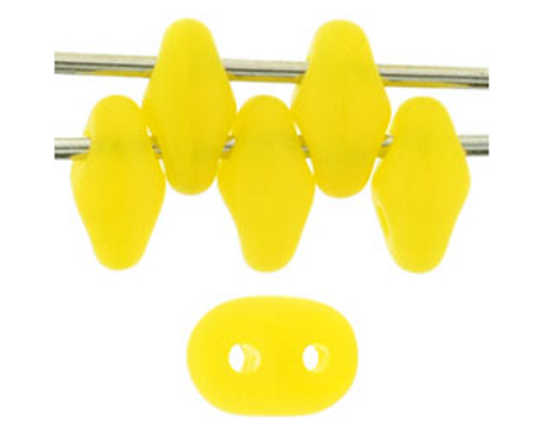 SuperDuo Bead - #M81210 Milky Yellow Matte