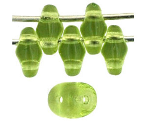 SuperDuo Bead - #5023 Olivine Transparent *Discontinued*
