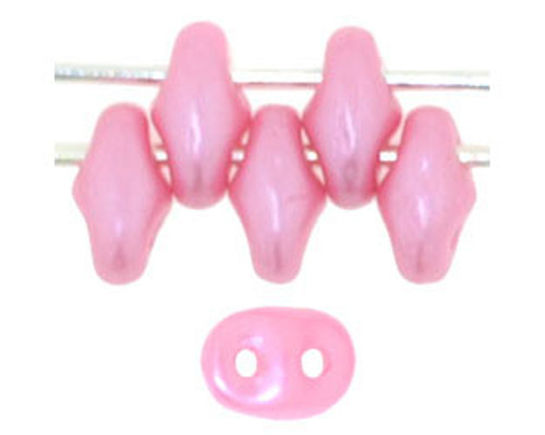 SuperDuo Bead - #25008 Pearl Coat - Flamingo