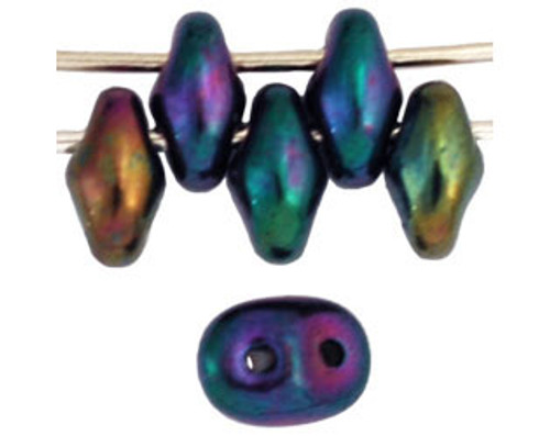 SuperDuo Bead - #21495 Purple Rainbow