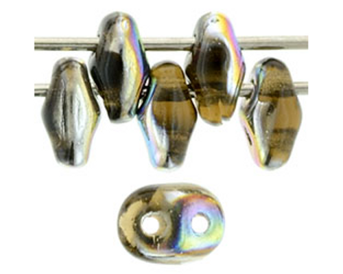 SuperDuo Bead - #V1023 Smoky Topaz - Vitral