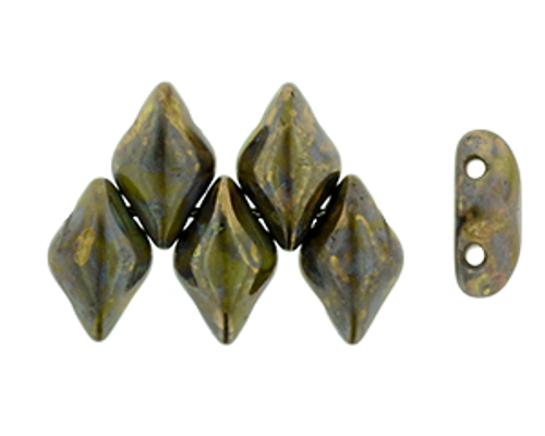GemDuo - Olive Opaque - Bronze Picasso