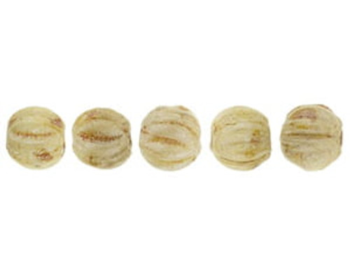 3mm Melon Shaped - Picasso Opaque Luster (100pcs)