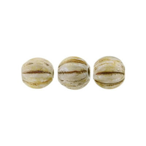 5mm Melon Shaped - Picasso Opaque Luster (50pcs)