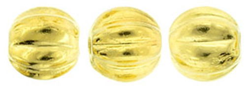 5mm Melon Shaped - 24Kt Gold Plated (25pcs) 5mm Melon Shaped - 24Kt Gold Plated (25pcs)