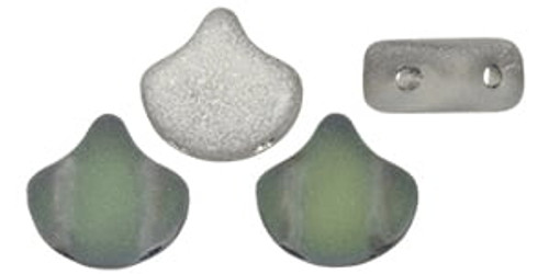 Ginkgo Leaf Bead - Backlit - Uranium Matte