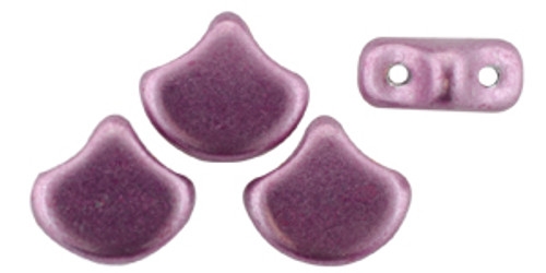 Ginkgo Leaf Bead - ColorTrends: Sueded Gold - Orchid