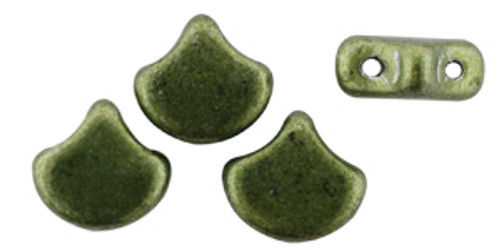 Ginkgo Leaf Bead - ColorTrends: Sueded Gold - Fern