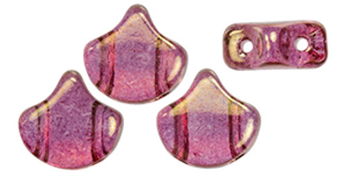 Ginkgo Leaf Bead - Pink Luster
