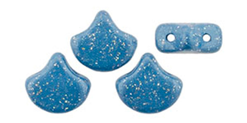 Ginkgo Leaf Bead - Stardance - Teal