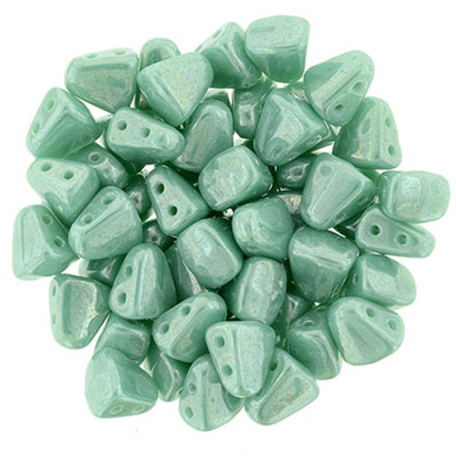 Matubo 2-Hole Nib-Bit - #L6313 Turquoise Opaque Luster