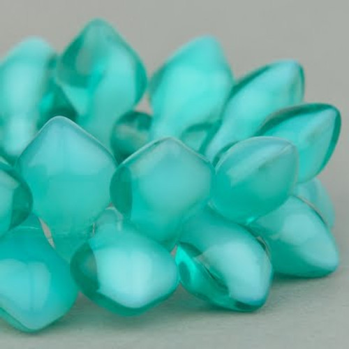 Spades (11x8mm) - Aqua Green White Opaque Transparent Mix