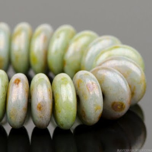 Disc Spacer (6mm) - Greenstone Opaque Luster Finish