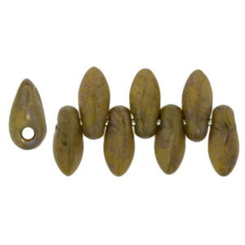 2.5x6mm Mini Dagger - #CT84020 Chartreuse - Copper Picasso