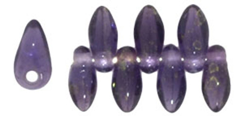 2.5x6mm Mini Dagger - #PT2051 Tanzanite Gold Luster