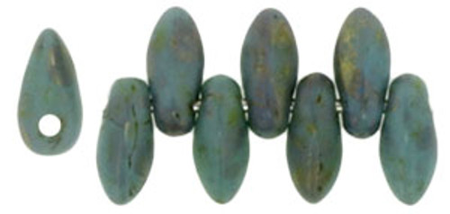 2.5x6mm Mini Dagger - #CT6313 Turquoise Copper Picasso