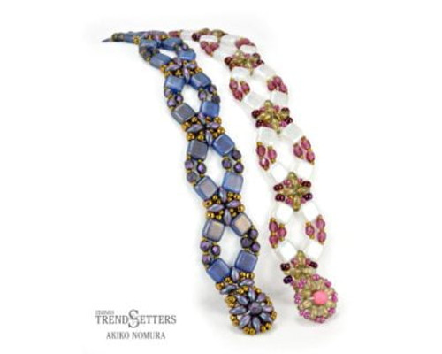 Flower Lattice Bracelet by Akiko Nomura: Starman's Trendsetter Pattern