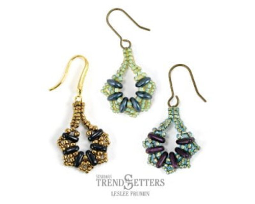 Serendipity Earrings by L. Frumin: Starman's Trendsetter Pattern