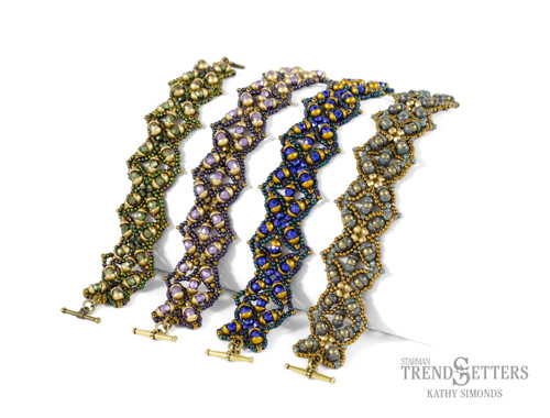 Chantilly Lace Bracelet Pattern by Kathy Simmonds: Starman Trendsetter Pattern