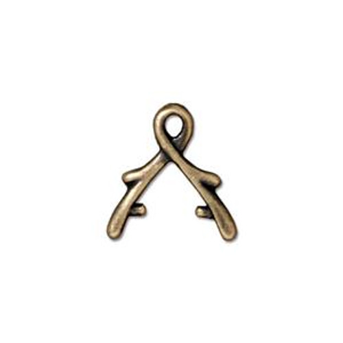 Bail: Vine Briolette by TierraCast 8mm | Pk of 2