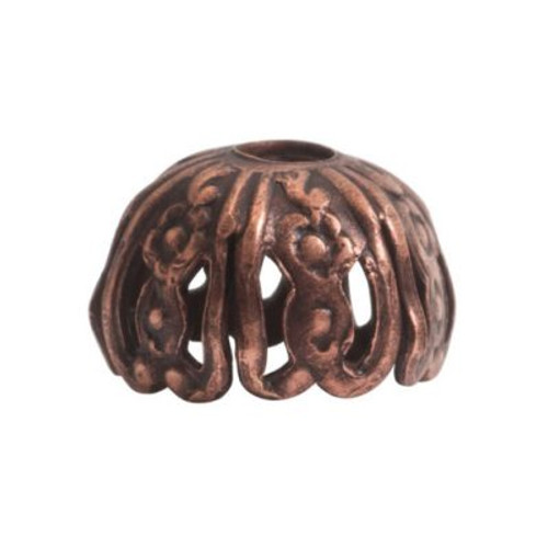 Beadcap: 10mm Crown by Nunn Design | Pk of 6